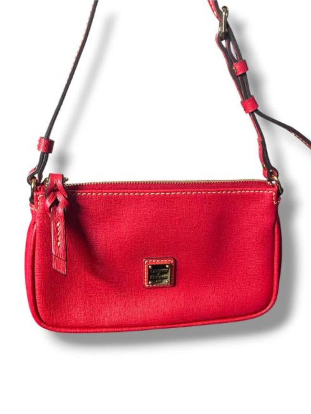 Dooney and Bourke -  Saffiano Large Slim CROSSBODY Red Leather